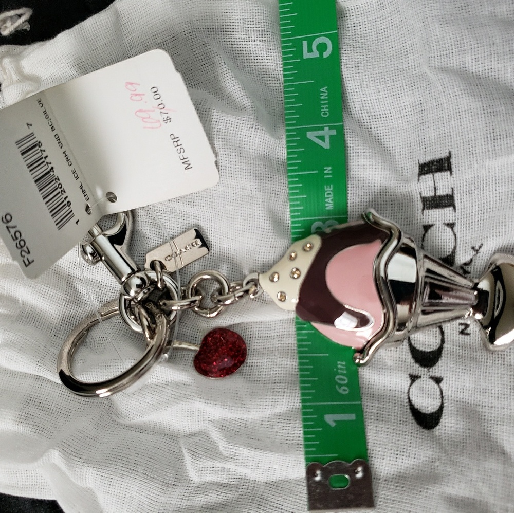 Coach icecream sundae key chain